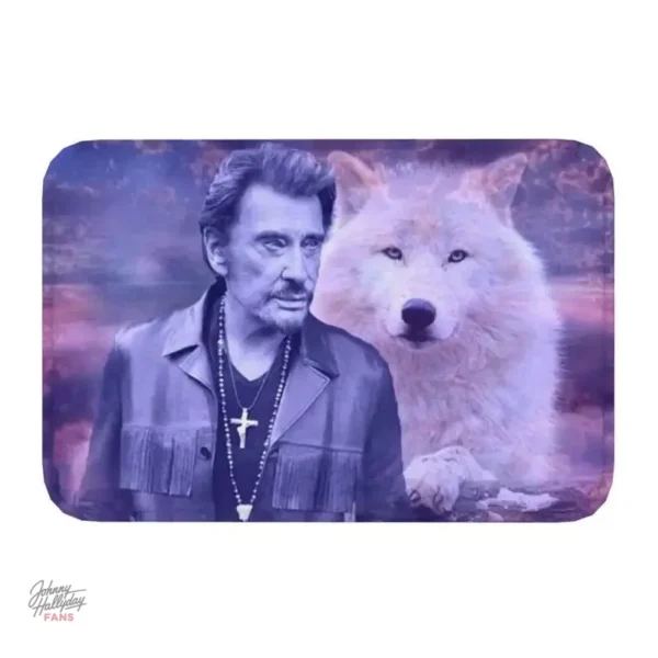 Petit tapis Johnny Hallyday 40x60 cm - vue 2