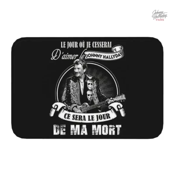 Petit tapis Johnny Hallyday 40x60 cm - vue 3