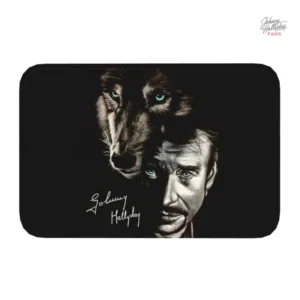 Tapis décoratif Johnny Hallyday, 40 cm x 60 cm
