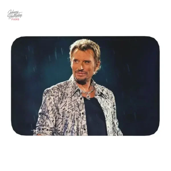 Tapis Johnny Hallyday, style unique, 40x60 cm