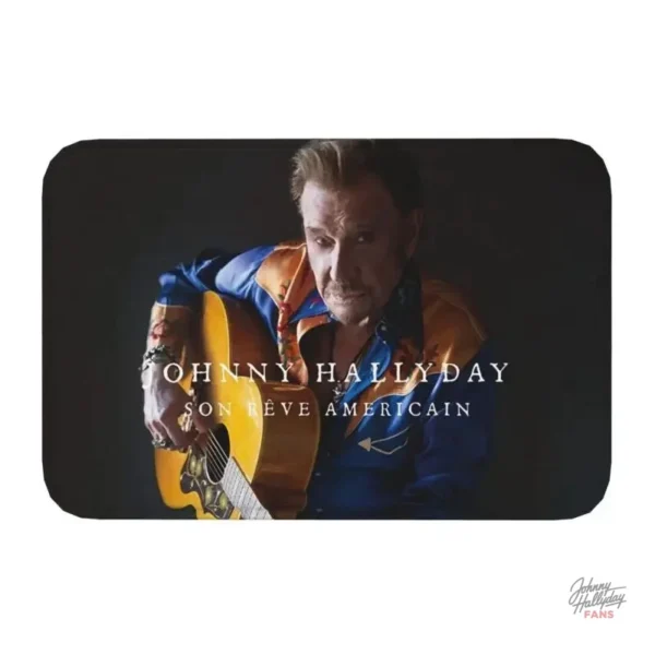 Tapis Johnny Hallyday, 40 cm x 60 cm, modèle 2