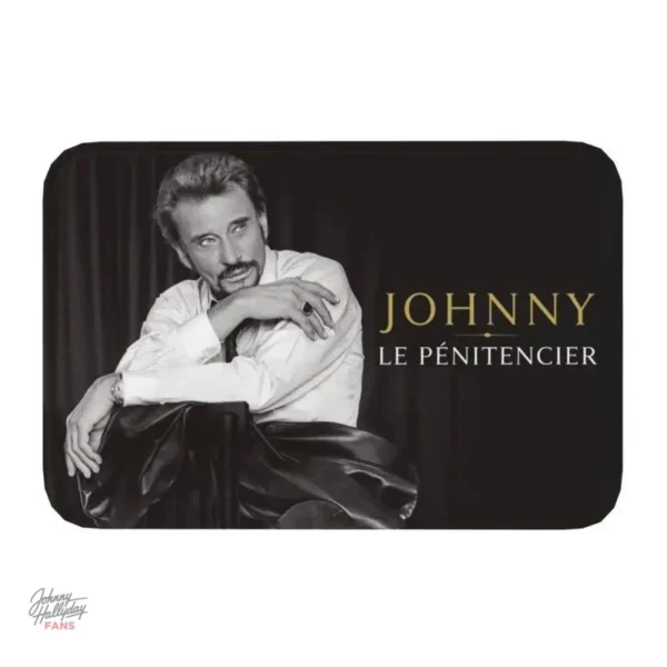 Tapis Johnny Hallyday, 40x60 cm, modèle 4