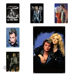 Plaque Johnny Hallyday - 23 modèles uniques