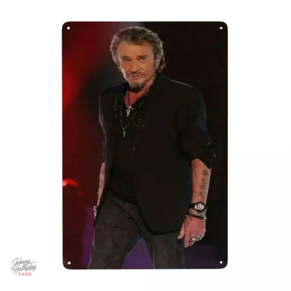 Plaque personnalisée Johnny Hallyday, 23 choix