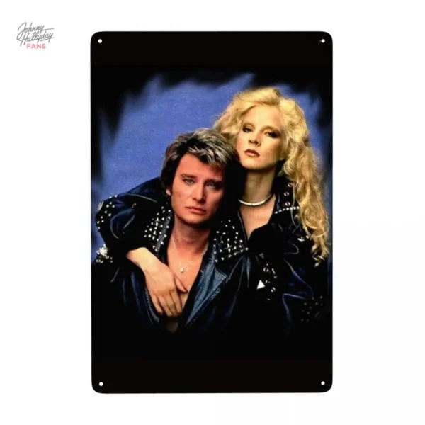 Plaque Johnny Hallyday, collection originale