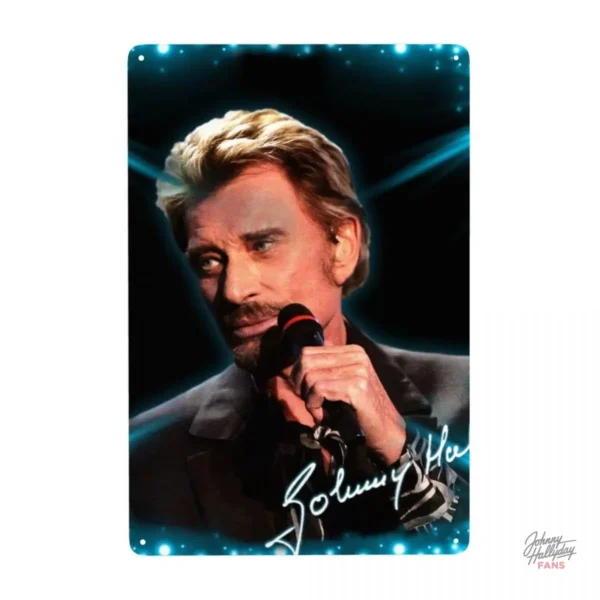 Plaque collector Johnny Hallyday, options multiples