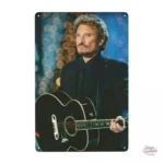 Plaque Johnny Hallyday, design emblématique