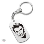 Porte-clés Johnny Hallyday - modèle plaque