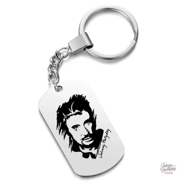 Porte-clés Johnny Hallyday - version artistique