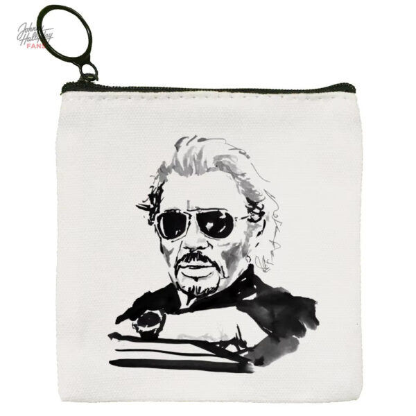 Porte-monnaie Johnny Hallyday - version élégante