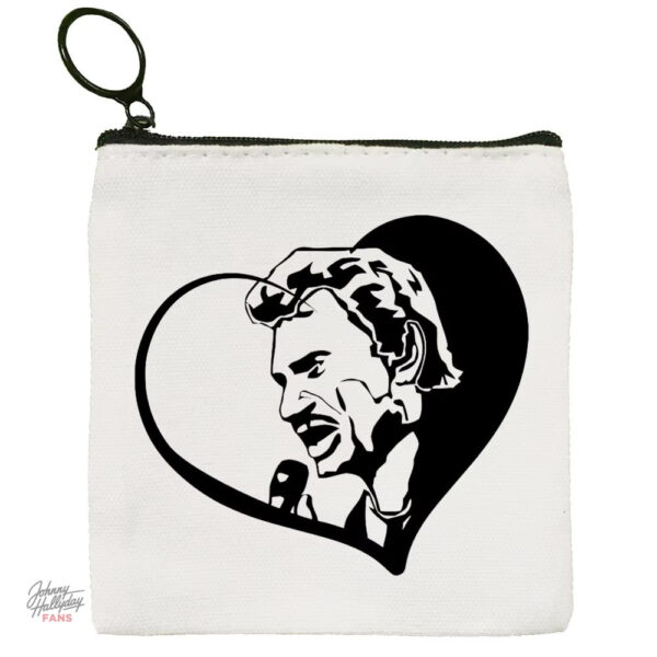Porte-monnaie Johnny Hallyday - cuir authentique