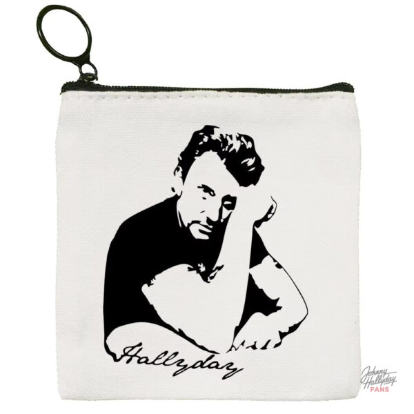 Porte-monnaie Johnny Hallyday - look intemporel