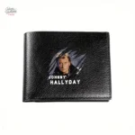 Portefeuille Johnny Hallyday modèle 1 en cuir élégant