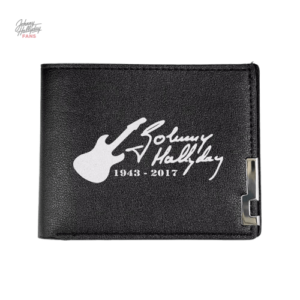 Portefeuille Johnny Hallyday modèle 2 en cuir élégant