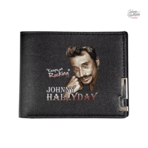 Portefeuille Johnny Hallyday modèle 3 en cuir élégant