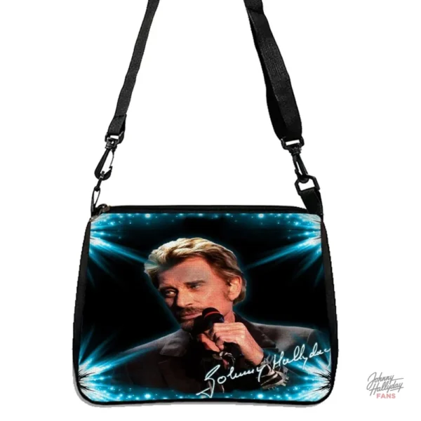 Accessoire mode Johnny Hallyday : sac à bandoulière
