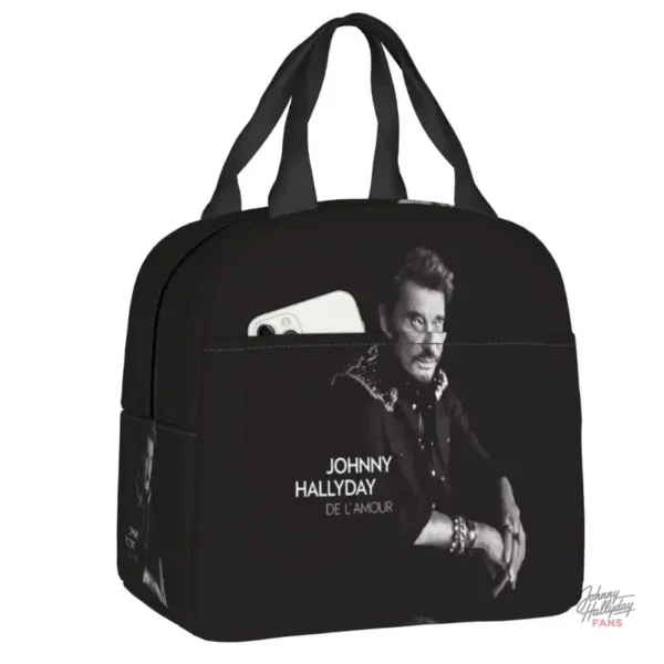 Sac à lunch isotherme Johnny Hallyday - modèle classique - vue 3