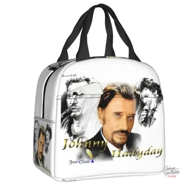 Sac à lunch isotherme Johnny Hallyday - modèle classique - vue 5