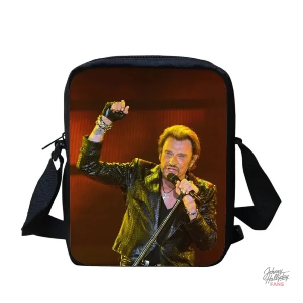 Sacoche Johnny Hallyday - look décontracté