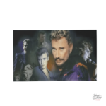 Serviette de bain Johnny Hallyday - design emblématique