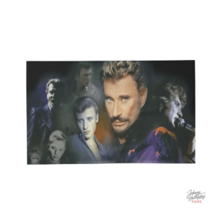 Serviette de bain Johnny Hallyday - design emblématique