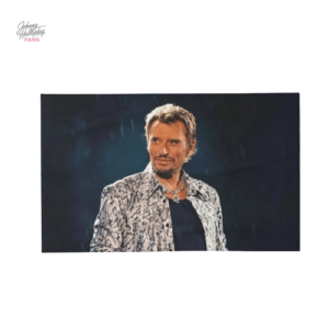 Serviette de bain Johnny Hallyday - style rock'n'roll