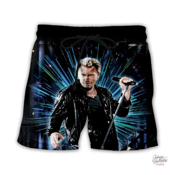 Short Johnny Hallyday - Essentiel de la garde-robe estivale