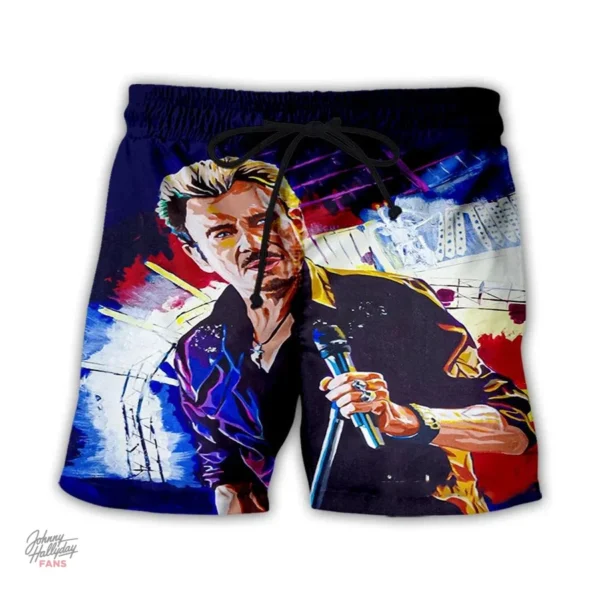 Short Johnny Hallyday - Style décontracté et moderne
