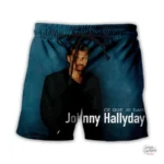 Short Johnny Hallyday - Tissu léger pour un port agréable
