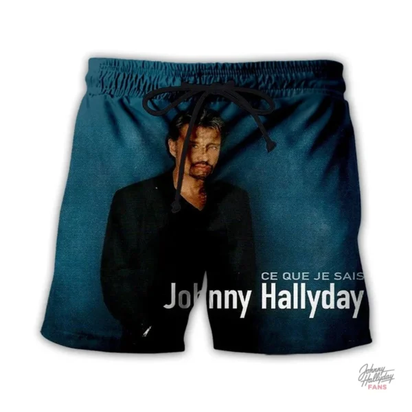 Short Johnny Hallyday - Tissu léger pour un port agréable