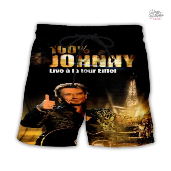 Short Johnny Hallyday - Édition limitée aux couleurs vives