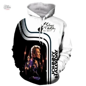 Sweat-shirt à capuche Johnny Hallyday modèle 10