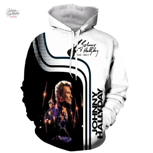 Sweat-shirt à capuche Johnny Hallyday modèle 10