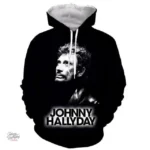 Sweat-shirt à capuche Johnny Hallyday modèle 12