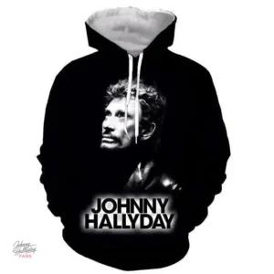 Sweat-shirt à capuche Johnny Hallyday modèle 12