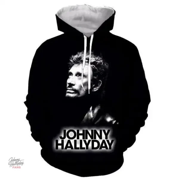 Sweat-shirt à capuche Johnny Hallyday modèle 12