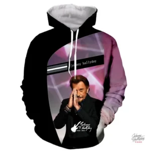 Sweat-shirt à capuche Johnny Hallyday modèle 13