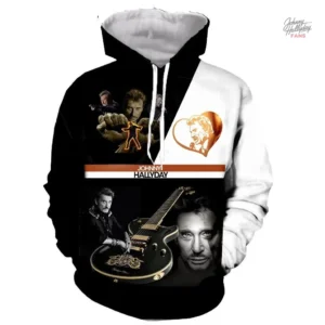 Sweat-shirt à capuche Johnny Hallyday modèle 14