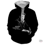 Sweat-shirt à capuche Johnny Hallyday modèle 15