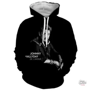 Sweat-shirt à capuche Johnny Hallyday modèle 15