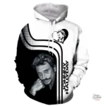 Sweat-shirt à capuche Johnny Hallyday modèle 16