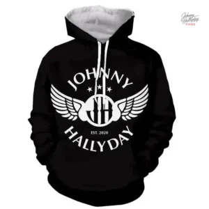 Sweat-shirt à capuche Johnny Hallyday modèle 19