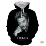 Sweat-shirt à capuche Johnny Hallyday modèle 2
