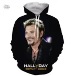 Sweat-shirt à capuche Johnny Hallyday modèle 20