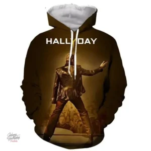 Sweat-shirt à capuche Johnny Hallyday modèle 24