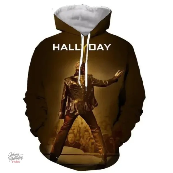 Sweat-shirt à capuche Johnny Hallyday modèle 24