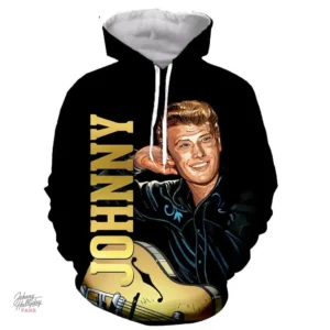 Sweat-shirt à capuche Johnny Hallyday modèle 26