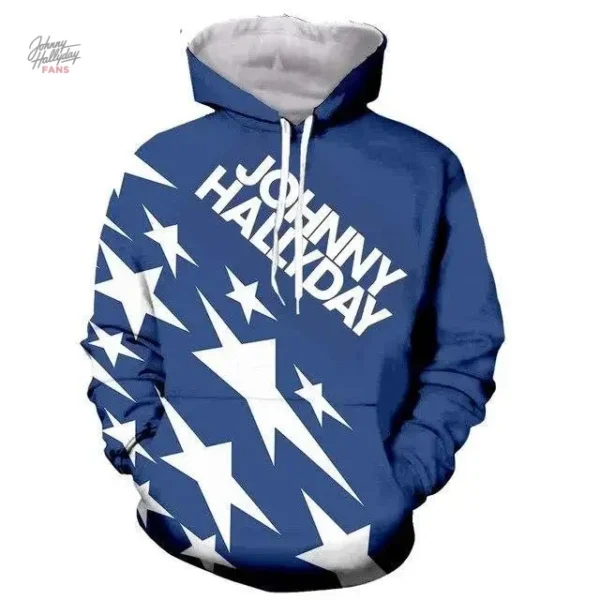 Sweat-shirt à capuche Johnny Hallyday modèle 27