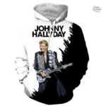 Sweat-shirt à capuche Johnny Hallyday modèle 29