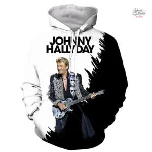 Sweat-shirt à capuche Johnny Hallyday modèle 29